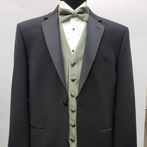 Neil Allyn Black One Button Coat